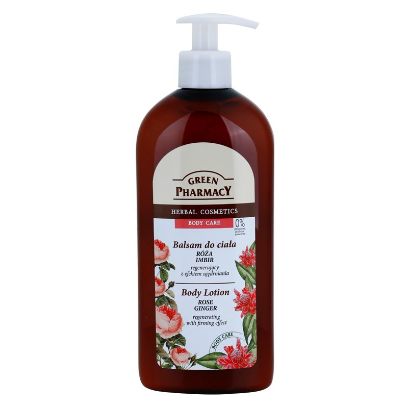 

Green Pharmacy Body Care Rose & Ginger Відновлююче молочко для тіла зі зміцнюючим ефектом