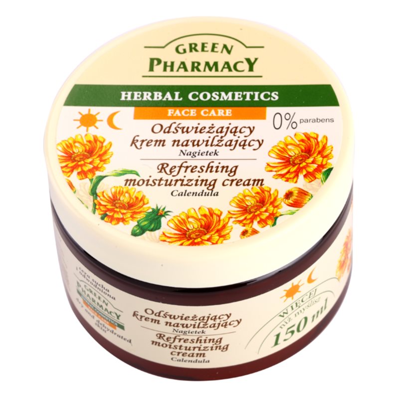 Green Pharmacy Face Care Calendula gaivinamasis drėkinamasis kremas dehidratavusiai, sausai odai 150 ml