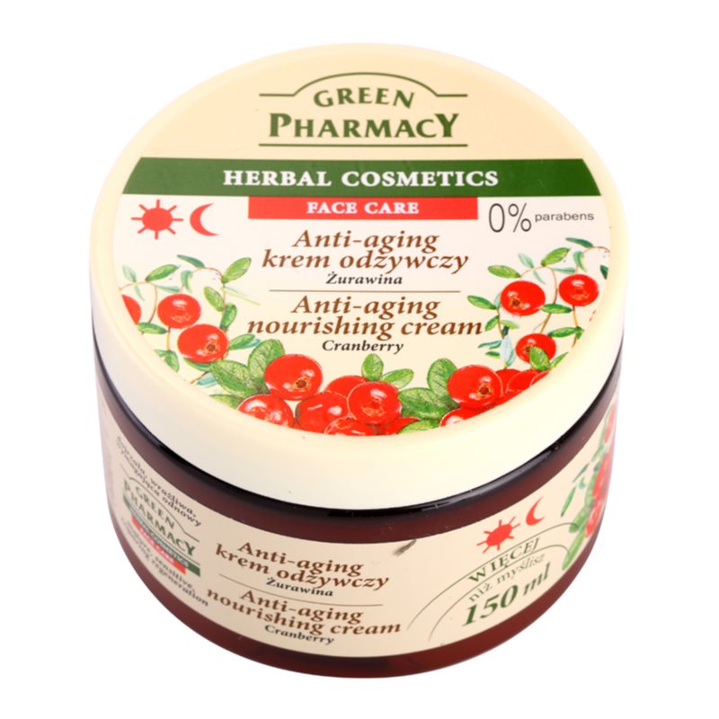 Green Pharmacy Face Care Cranberry maitinamasis kremas senėjimą lėtinančio poveikio 150 ml