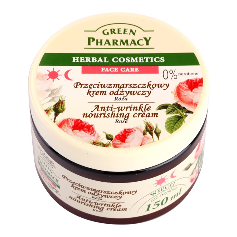 Green Pharmacy Face Care Rose maitinamasis senėjimą lėtinantis kremas 150 ml