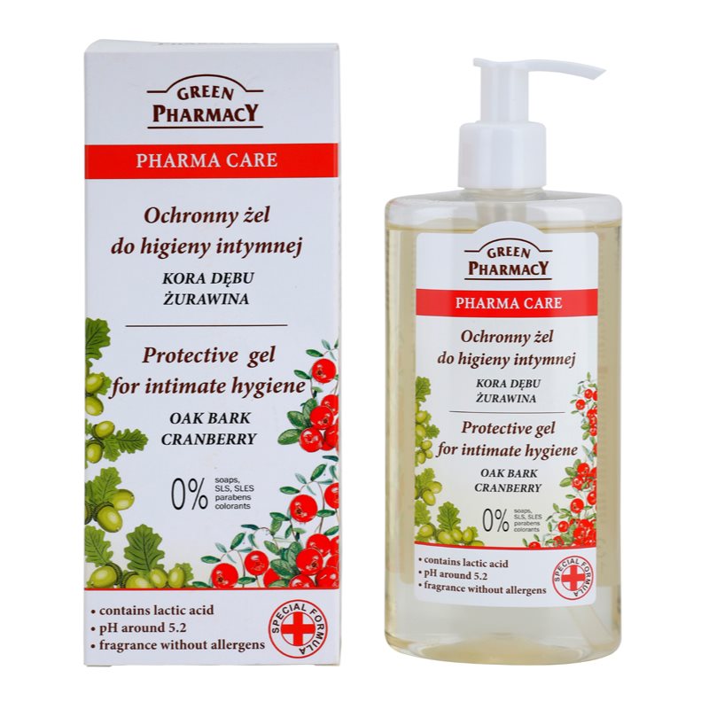 

Green Pharmacy Pharma Care Oak Bark Cranberry захисний гель для інтимної гігієни