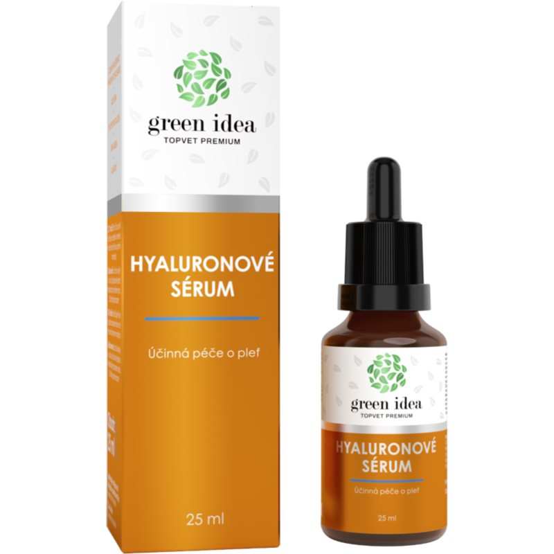 Green Idea Hyaluronic serum veido priežiūros priemonė su alavijais 25 ml