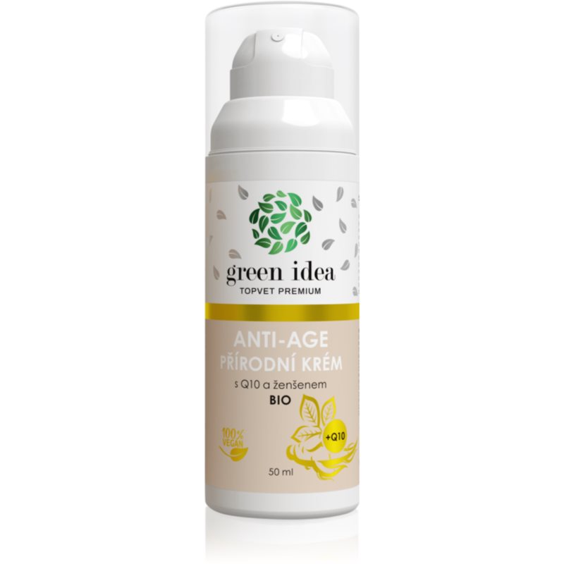 Green Idea Topvet Premium Antiage Natural Cream With Q10 And Ginseng крем для зрілої шкіри 50 мл