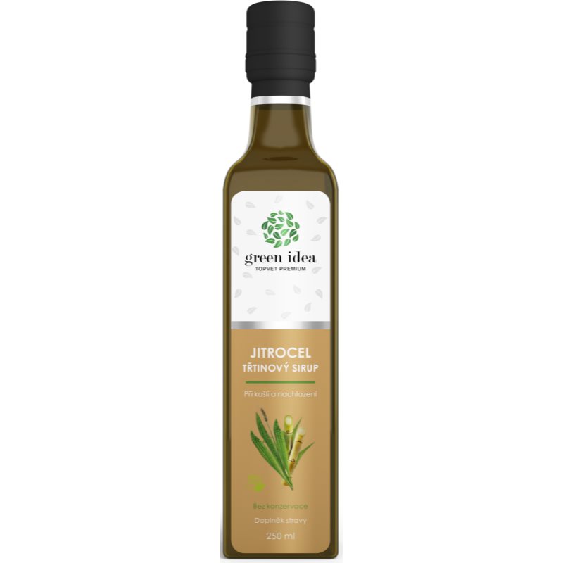 Green Idea Trstinový sirup - Skorocel bylinný sirup na podporu zdravia dýchacích ciest 250 ml