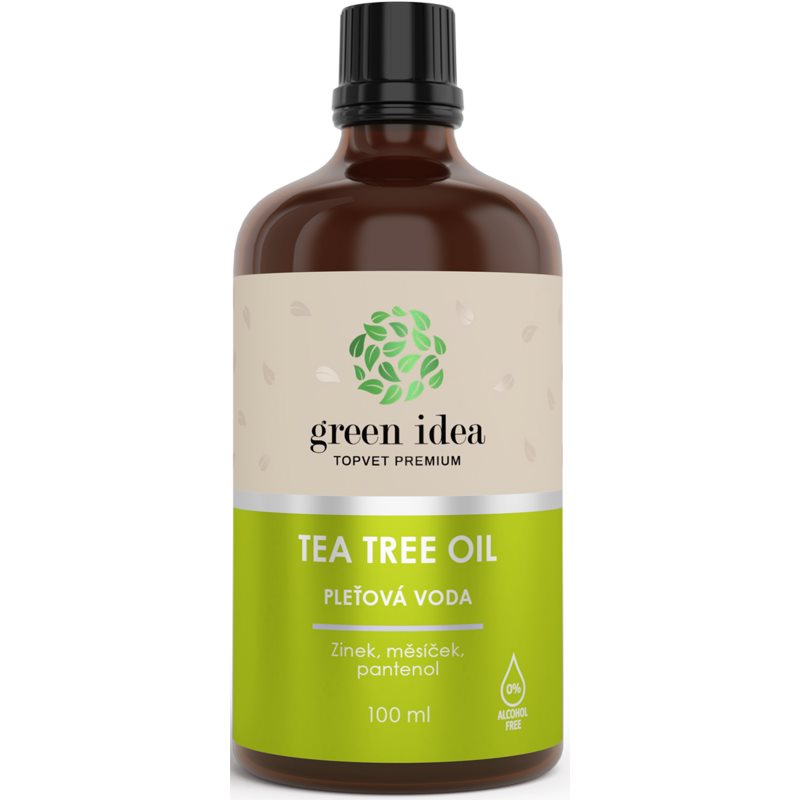 Green Idea Topvet Premium Tea Tree Oil тонізуюча вода для обличчя без алкоголя 100 мл