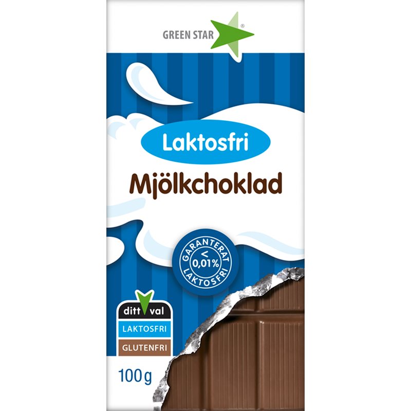 Green Star Bezlaktózová Mléčná čokoláda mléčná čokoláda bez laktózy 100 g