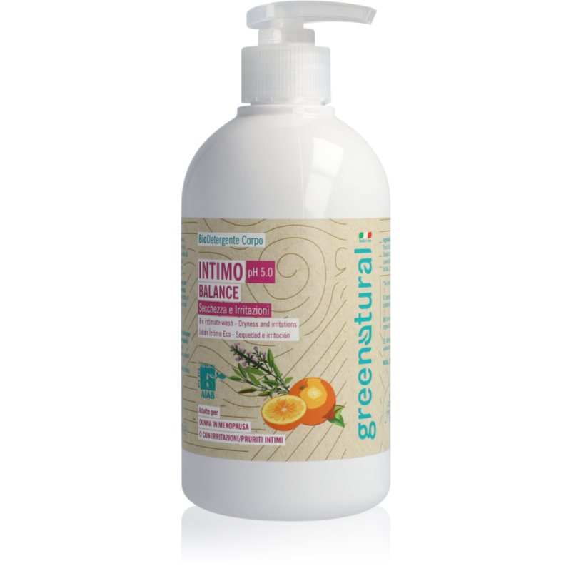 Greenatural Intimate Wash Gel Balance Orange pH 5,0 BIO gel pro intimní hygienu 500 ml