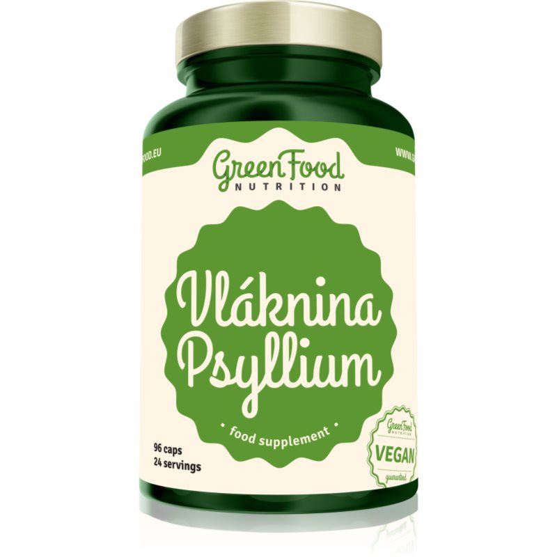 GreenFood Nutrition Vláknina Psylium kapsuly na podporu trávenia 96 cps kúpite na Notino.sk
