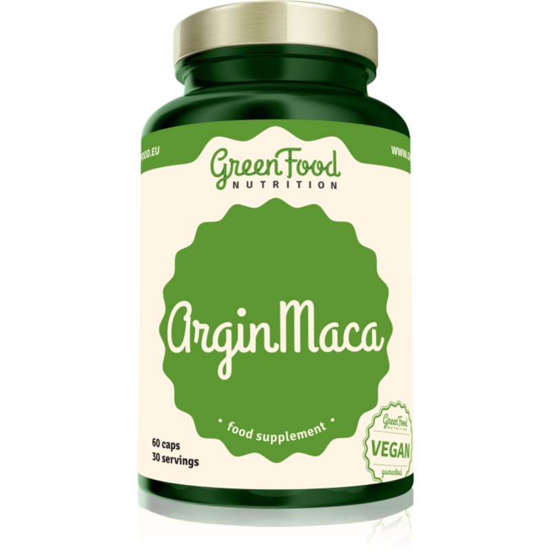 GreenFood Nutrition ArginMaca kapsle z bylin 60 cps