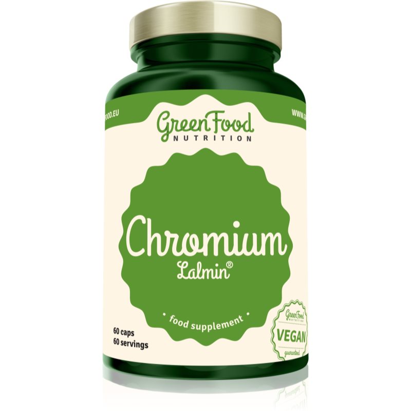 E-shop GreenFood Nutrition Chromium Lalmin® kapsle pro udržení normální hladiny cukru v krvi 60 cps