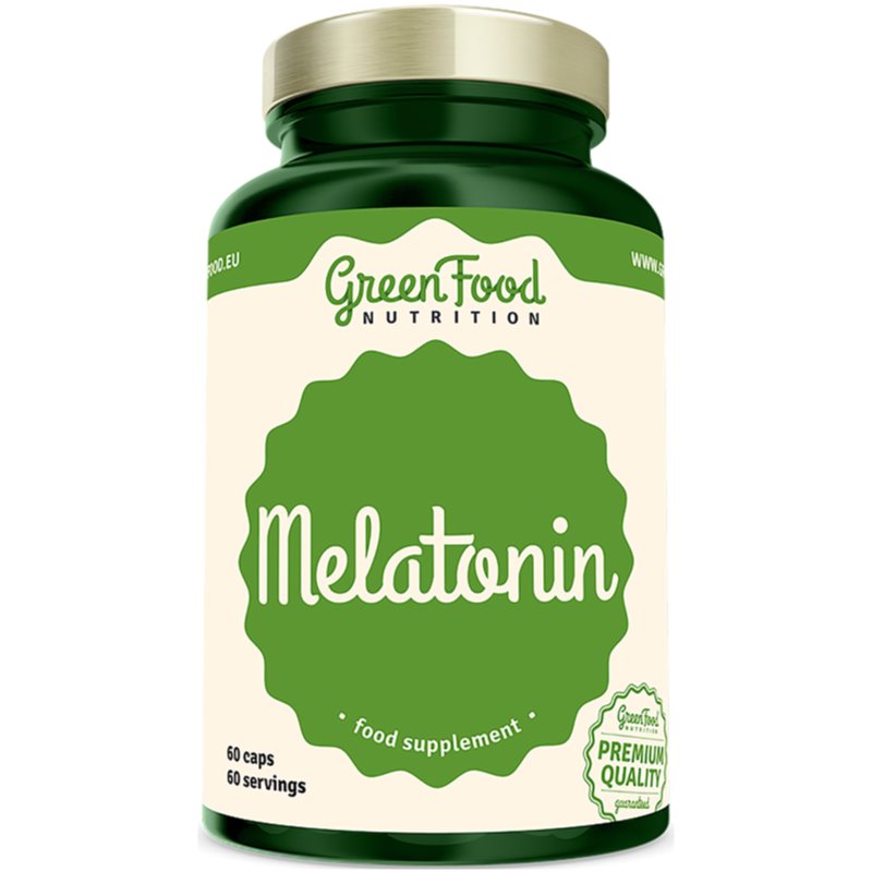 GreenFood Nutrition Melatonin podpora spánku a regenerace 60 cap