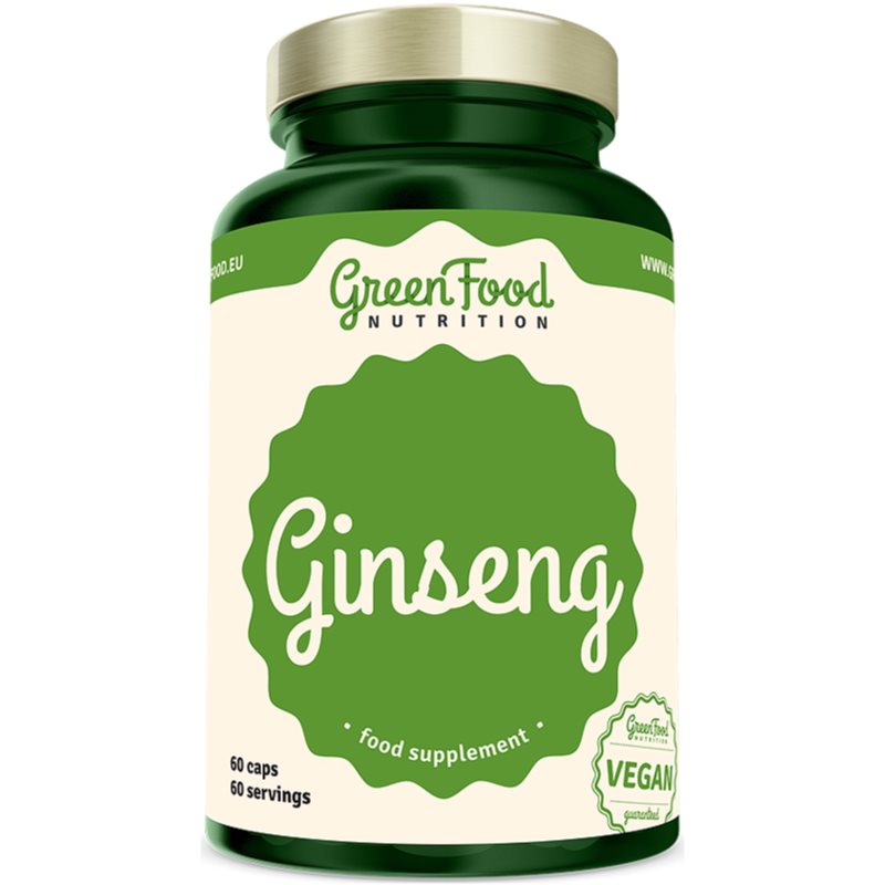 GreenFood Nutrition Ginseng podpora psychické pohody 60 cps