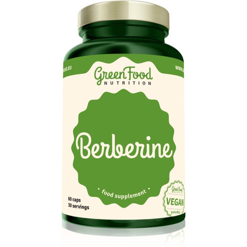 GreenFood Nutrition Berberine kapsuly na podporu detoxikácie organizmu 60 cps