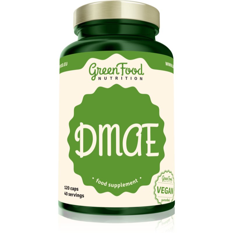 GreenFood Nutrition DMAE podpora koncentrácie a duševného výkonu 120 cps