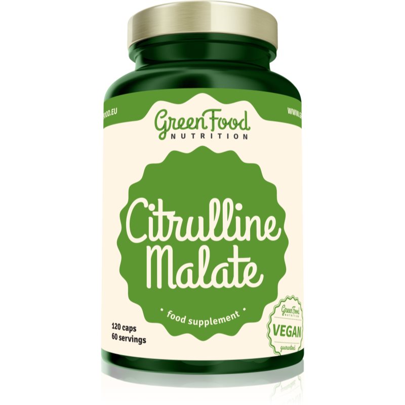 E-shop GreenFood Nutrition Citrulline Malate podpora sportovního výkonu 120 cps