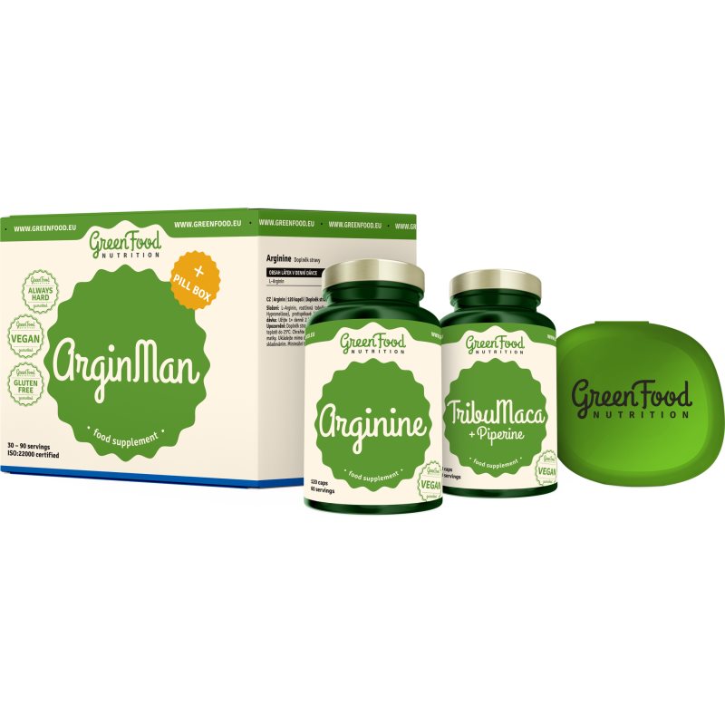 GreenFood Nutrition ArginMan + Pillbox koupíte na Notino.cz