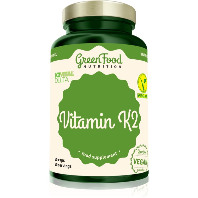 E-shop GreenFood Nutrition Vitamin K2 kapsle pro podporu zdraví kostí a kloubů 60 cps