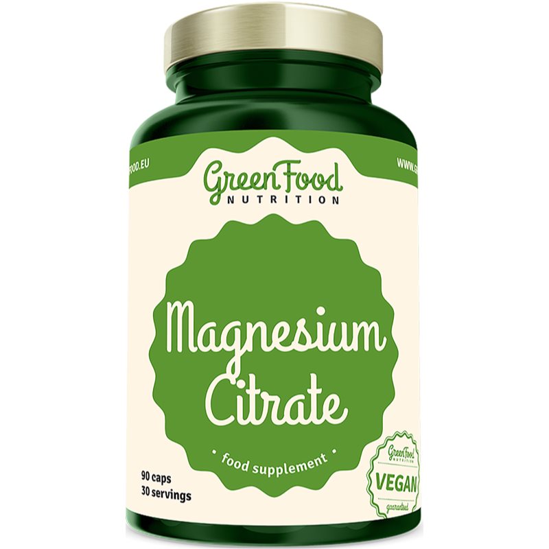 GreenFood Nutrition Magnesium Citrate podpora spánku a regenerace 90 cps
