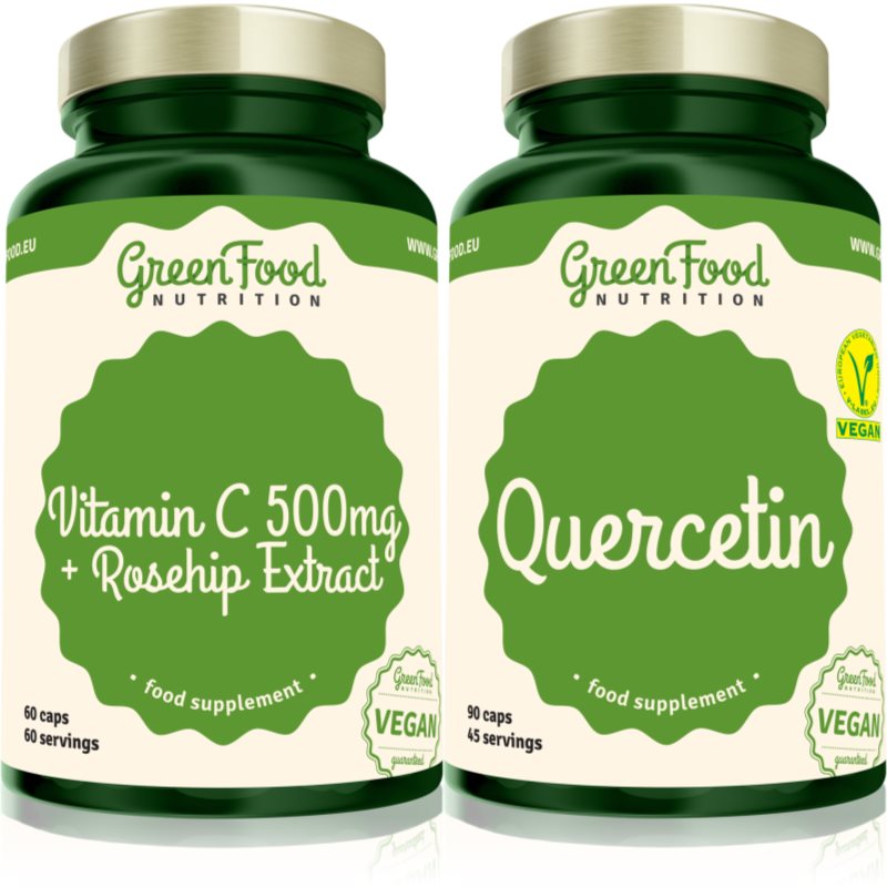 E-shop GreenFood Nutrition Quercetin + Vitamin C 500 mg sada (pro podporu imunitního systému)