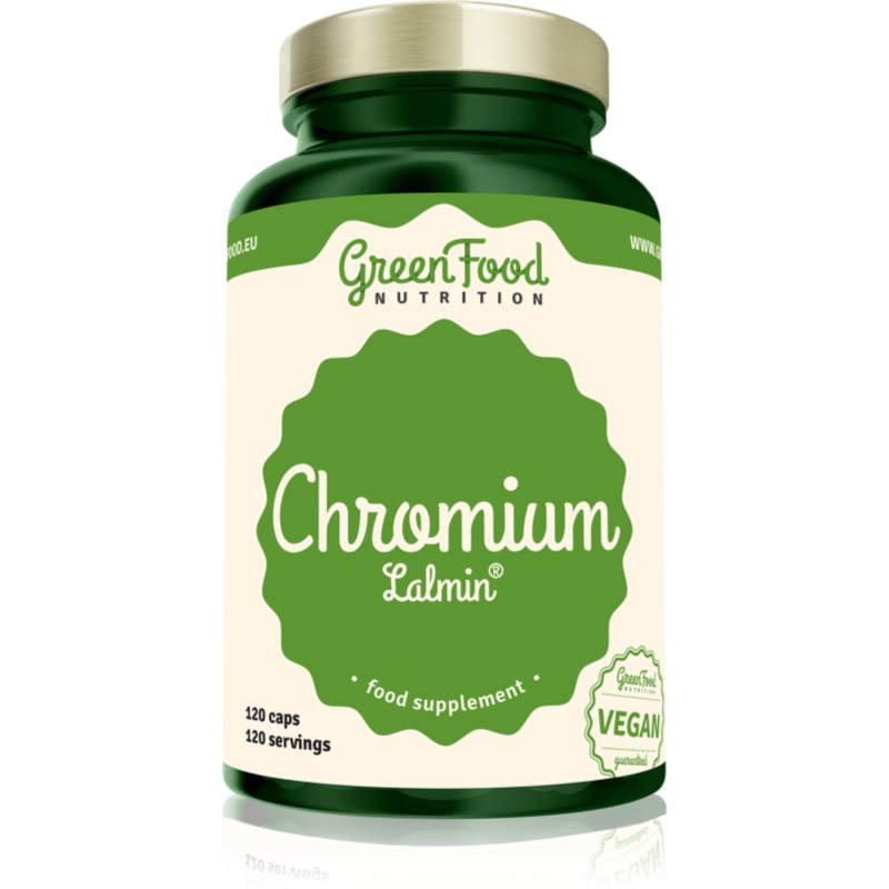 E-shop GreenFood Nutrition Chromium Lalmin® kapsle pro udržení normální hladiny cukru v krvi 120 cps