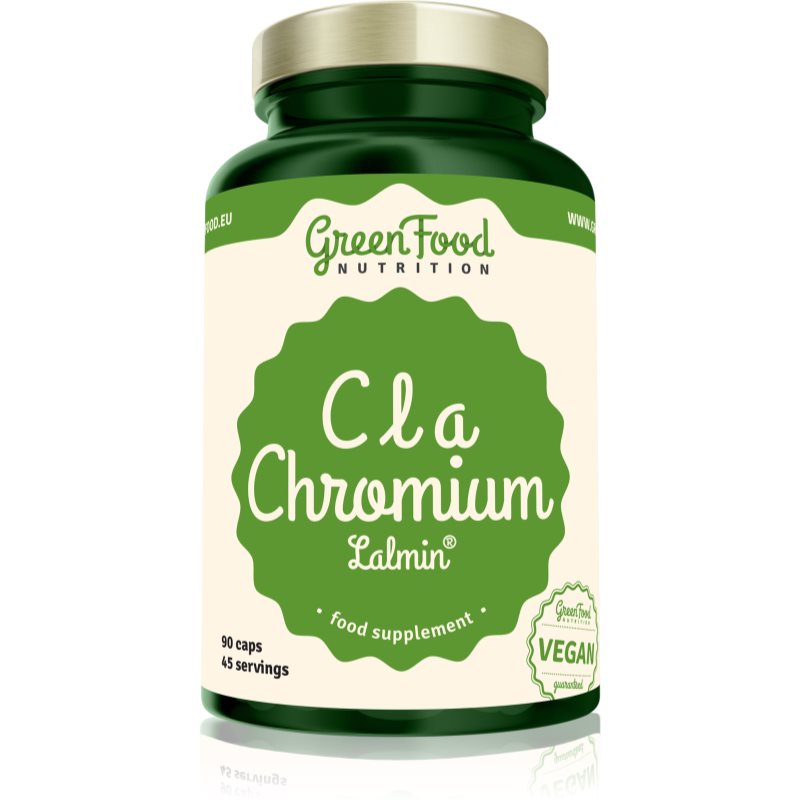 GreenFood Nutrition CLA + Chromium Lalmin® spaľovač tukov 90 cps