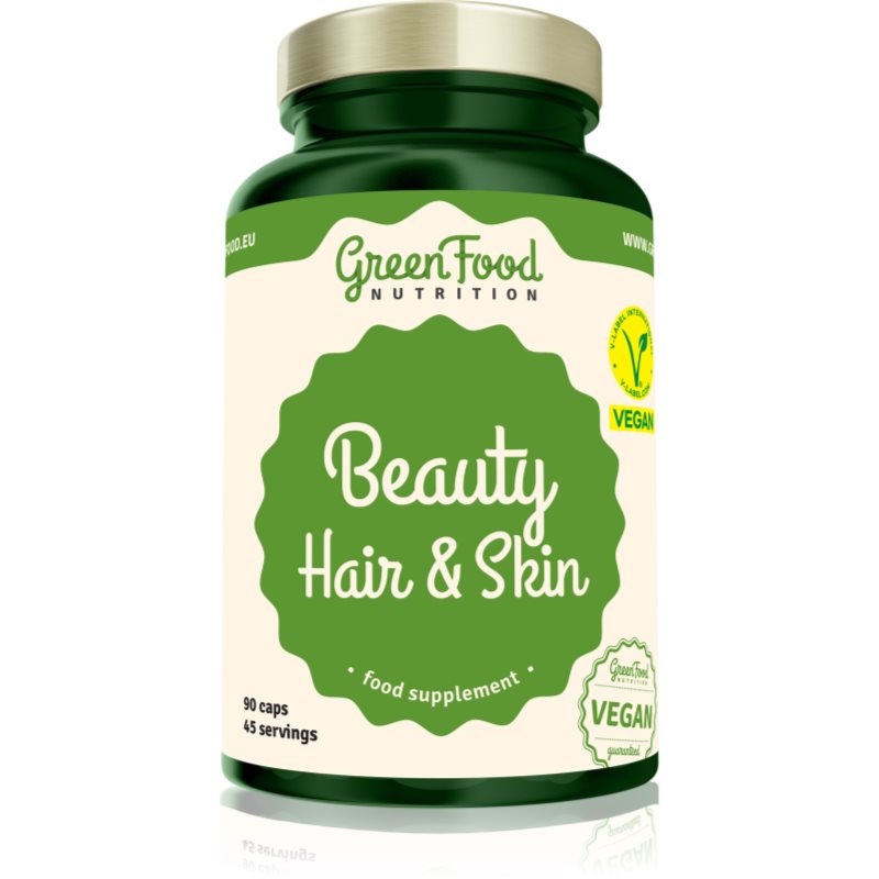 GreenFood Nutrition Beauty Hair & Skin 90 kapslí koupíte na Notino.cz