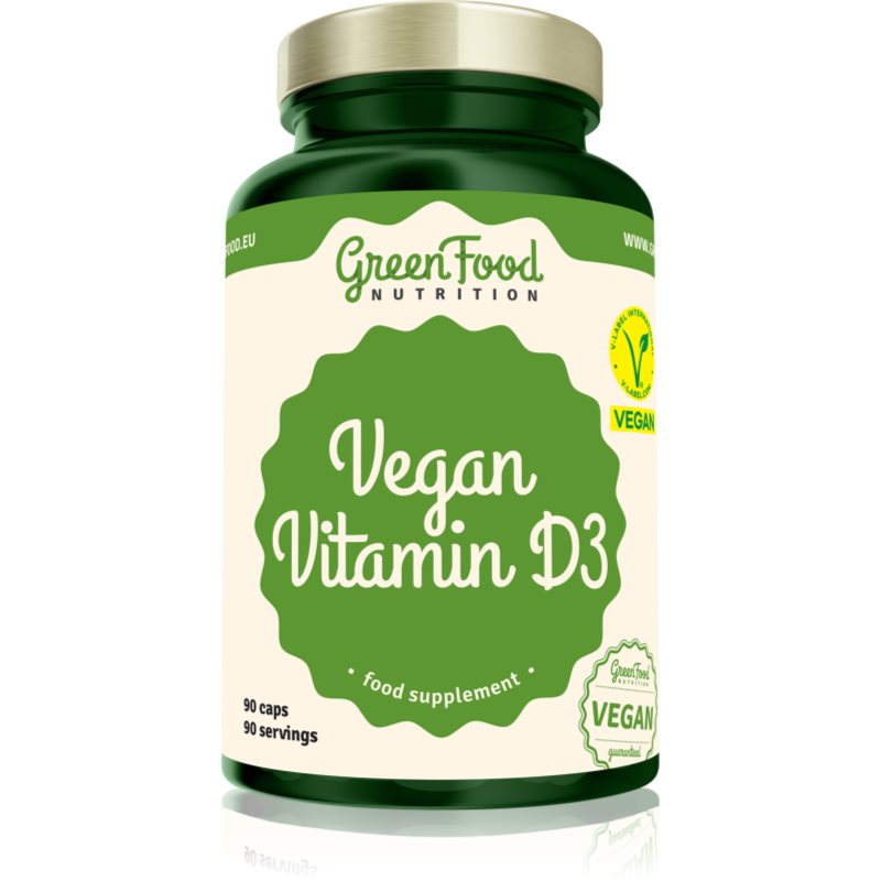GreenFood Nutrition Vegan Vitamin D3 90 kapslí koupíte na Notino.cz