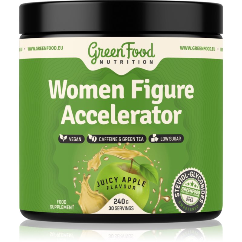 GreenFood Nutrition Women Figure Accelerator juicy apple 240 g koupíte na Notino.cz