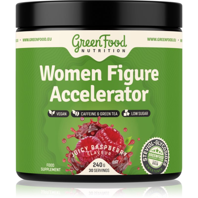 GreenFood Nutrition Women Figure Accelerator juicy raspberry 240 g koupíte na Notino.cz
