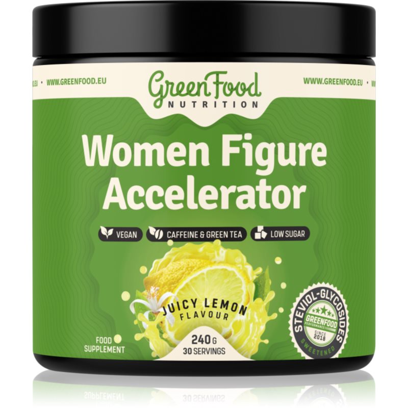 GreenFood Nutrition Women Figure Accelerator juicy lemon 240 g koupíte na Notino.cz