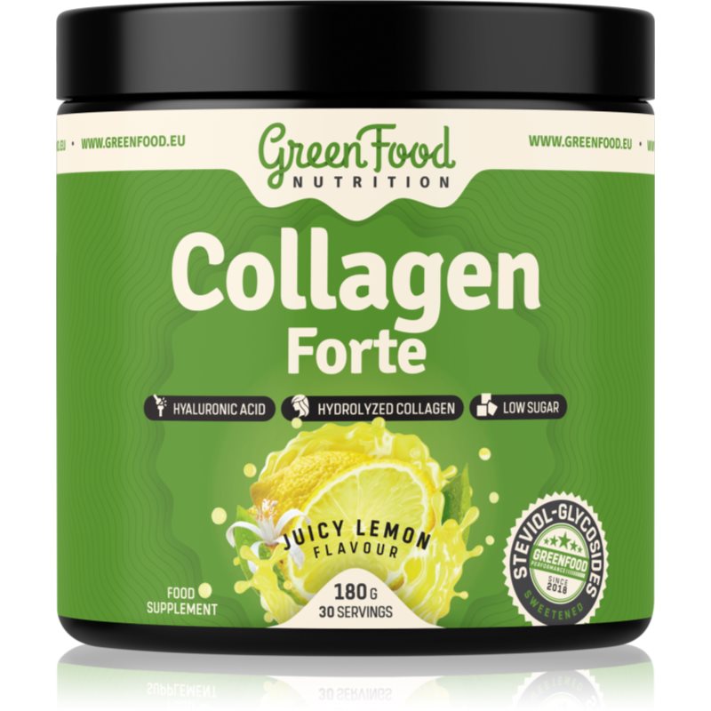 GreenFood Nutrition Nutrition Collagen Forte kolagen příchuť Juicy Lemon 180 g