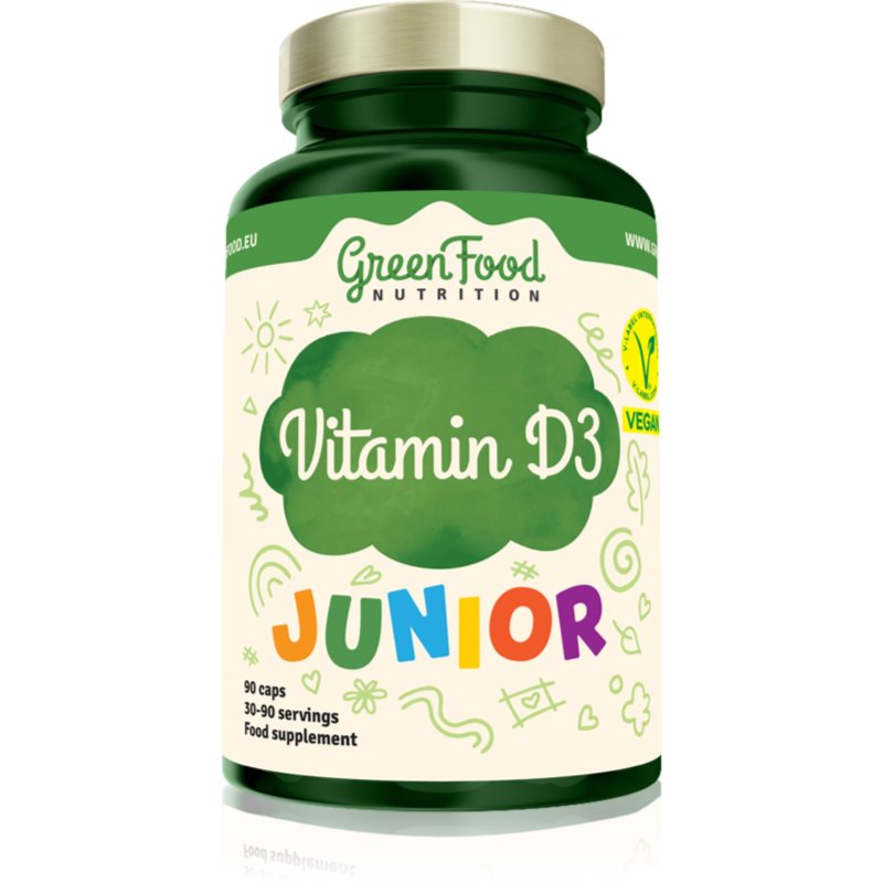 GreenFood Nutrition GreenFood Nutrition Junior Vitamin D3 Vitamine zur Stärkung der Immunität, für ein optimales Wachstum sowie die richtige Knochenentwicklung 45.9 g