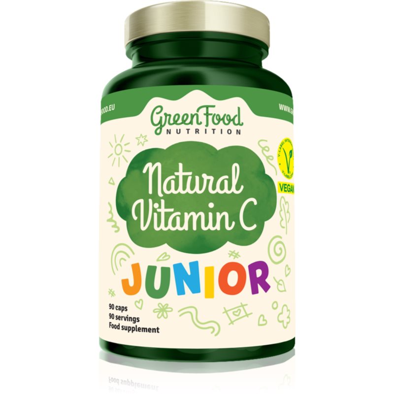 GreenFood Nutrition GreenFood Nutrition Junior Vitamin C, D3 & Zinc Vitamine und Mineralien zur Unterstützung des Immunsystems für Kinder 52 g