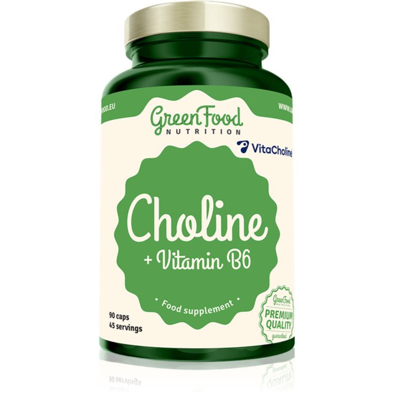 GreenFood Nutrition GreenFood Nutrition Choline capsules pour favoriser le bon fonctionnement du foie 90 cps