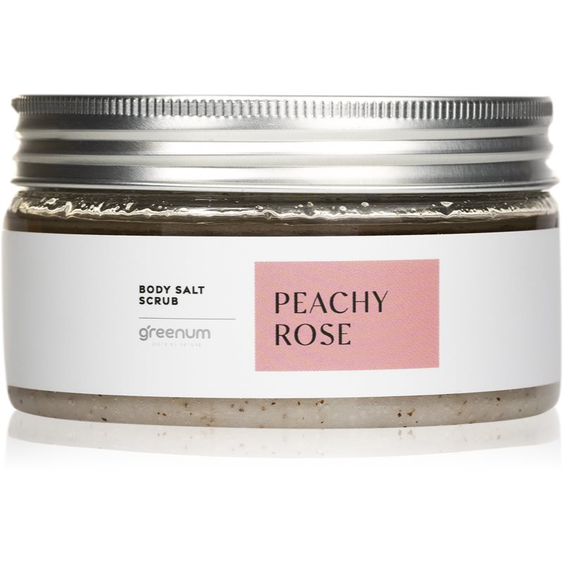 Greenum Salt Scrub solni piling za telo z vonjem Rose 320 g