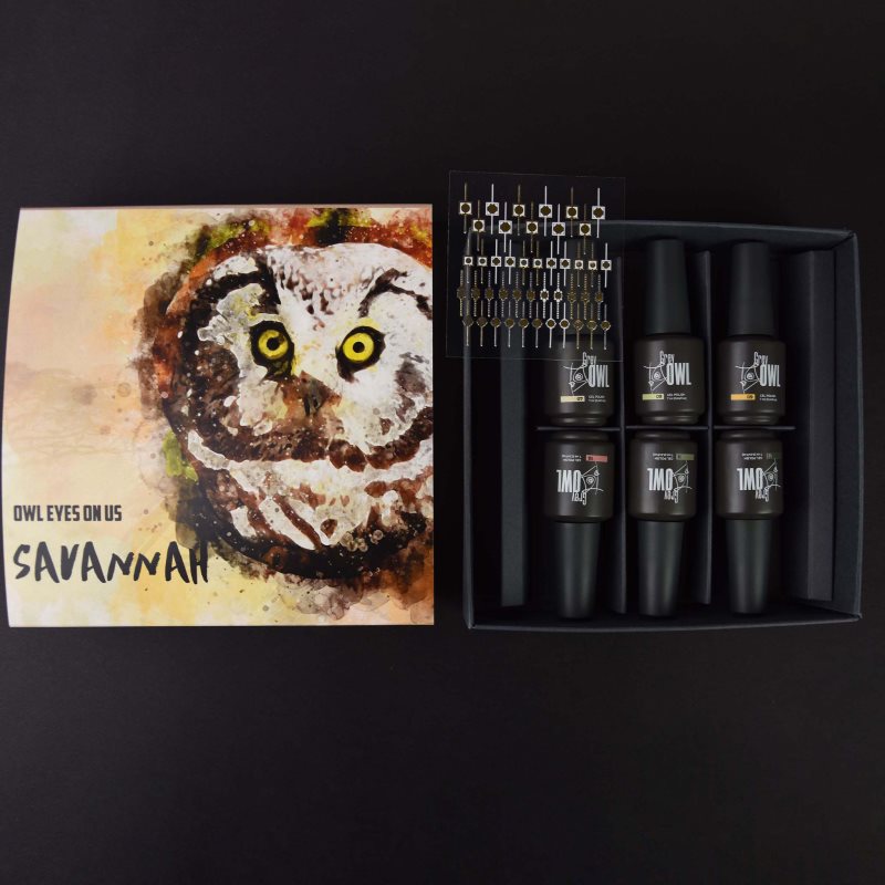Grey Owl GO Savannah набір лаків для нігтів (з використанням UV/LED-лампи)