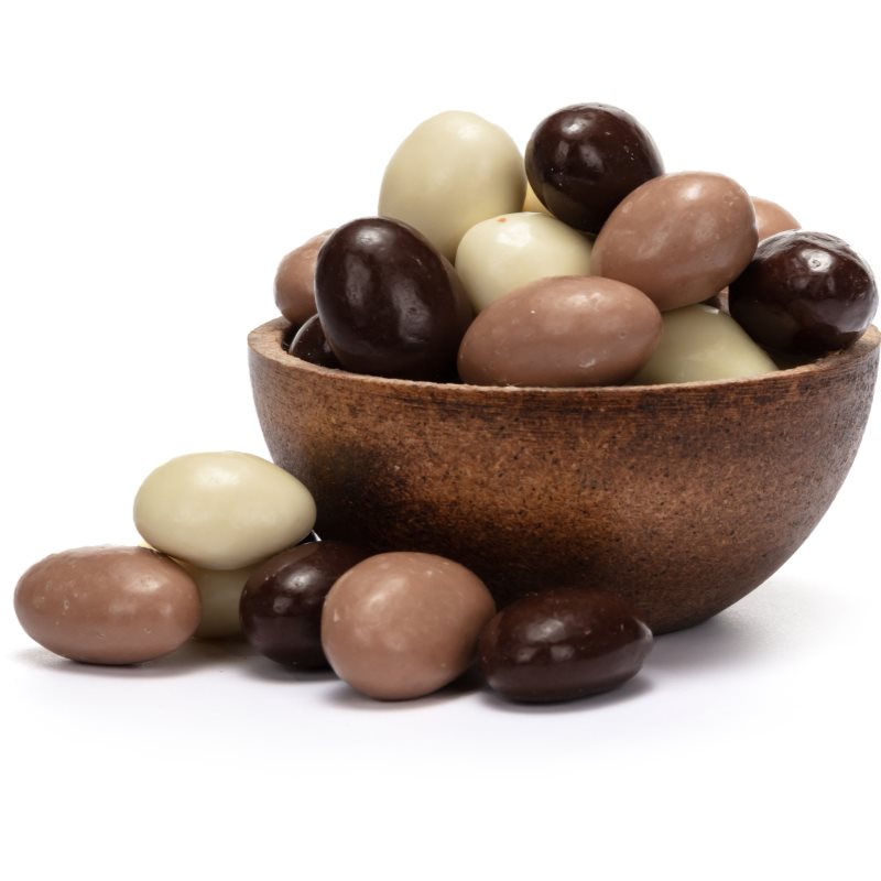 E-shop Grizly Mandle v hořké čokoládě & jogurtové a karamelové polevě ořechy v polevě 500 g