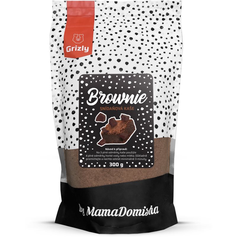 Grizly Brownie by MamaDomisha instantní kaše bez lepku příchuť Brownie 300 g