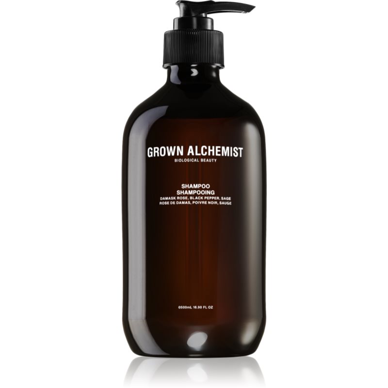 E-shop Grown Alchemist Damask Rose vyživující šampon pro obnovu a posílení vlasů 500 ml