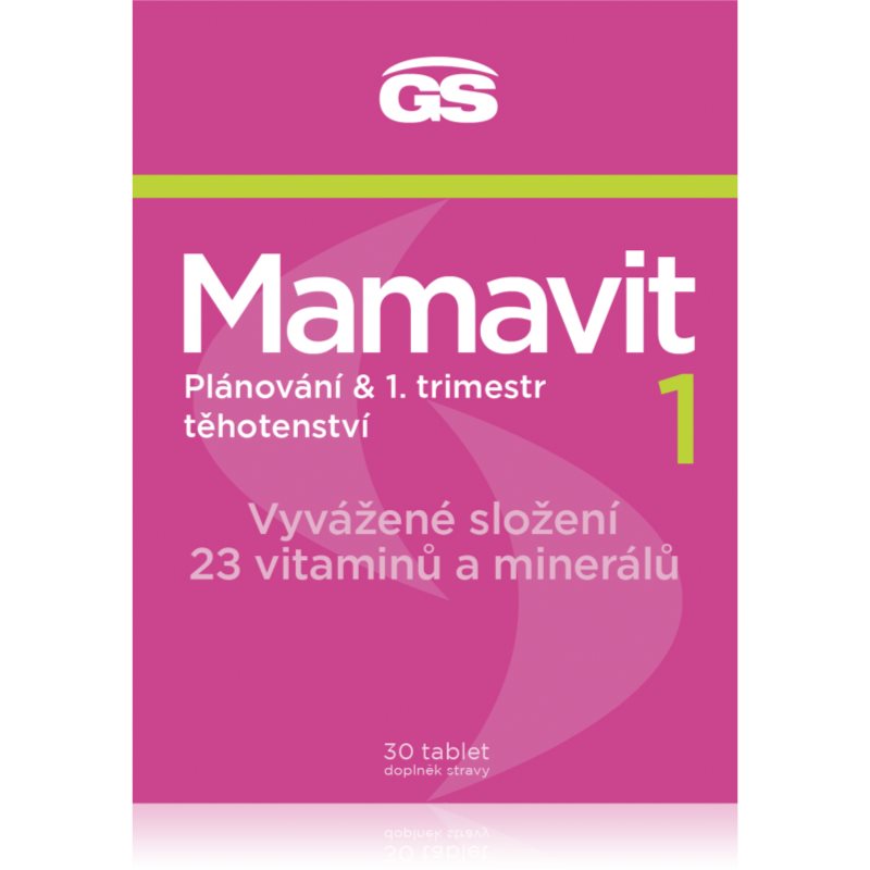 GS Mamavit 1 Plánování a 1. trimestr tablety pre ženy tehotné, dojčiace alebo plánujúce tehotenstvo 30 tbl kúpite na Notino.sk