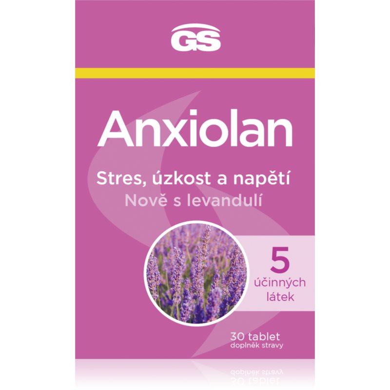 GS Anxiolan tablety na úľavu od stresu a emočný komfort 30 tbl
