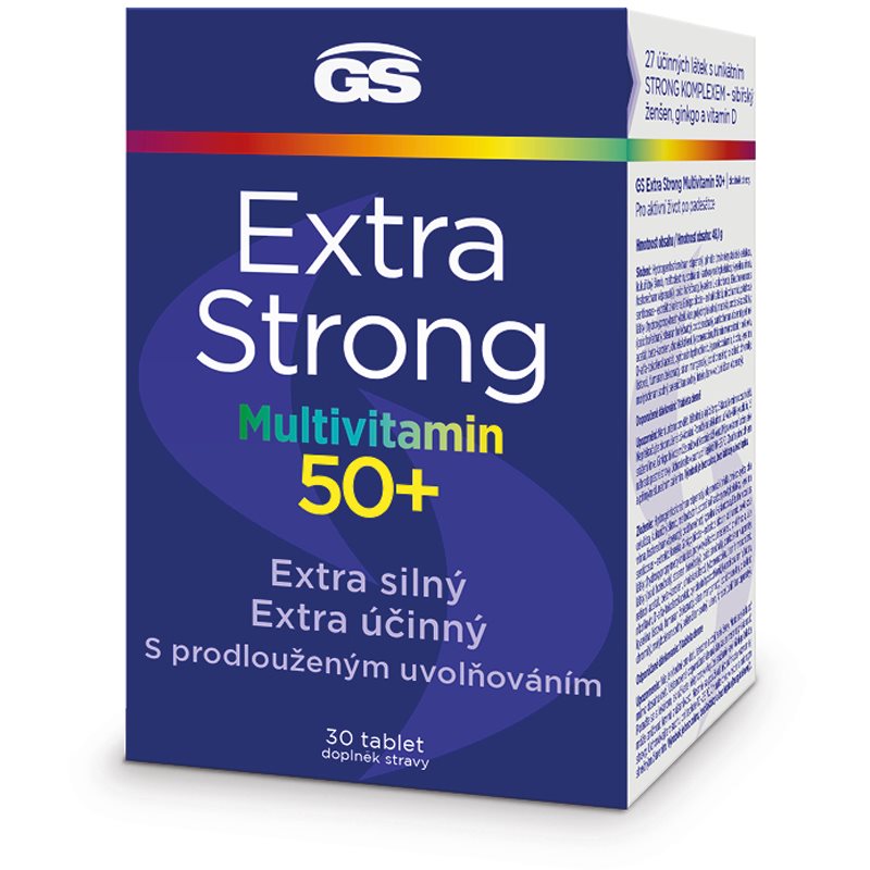 GS Extra Strong Multivitamin 50+ tablety s multivitamínovým komplexom 30 tbl kúpite na Notino.sk