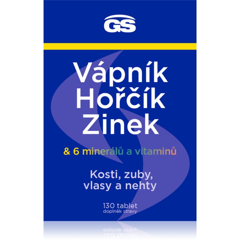 GS Vápnik, Horčík, Zinok tablety na podporu zdravia kostí a zubov 130 tbl kúpite na Notino.sk