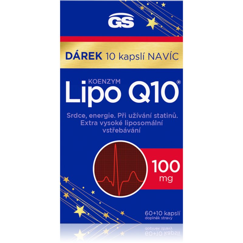 GS Koenzym Lipo Q10 100mg cps.60+10 dárek koupíte na Notino.cz