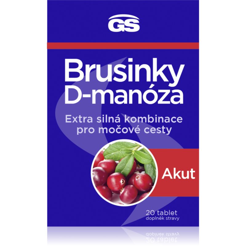 GS Brusinky & D-manóza Akut 20 tablet