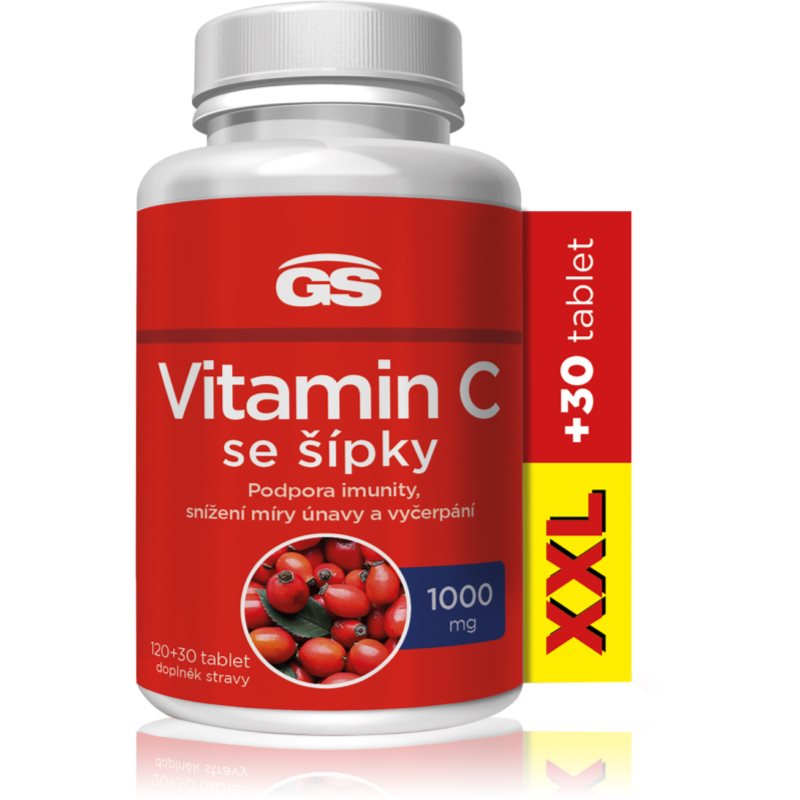 GS Vitamin C 1000 se šípky XXL 120+30 tablet