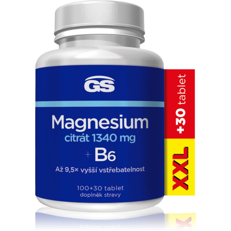 GS Magnesium citrát 1340 mg + B6 XXL 100+30 tablet