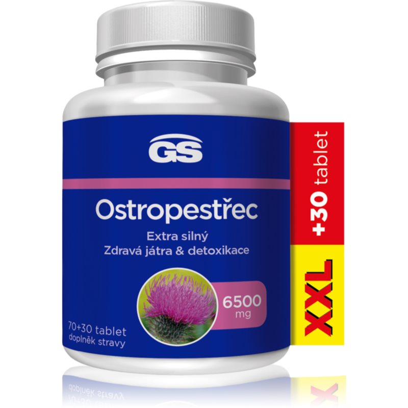 GS Ostropestřec 6500 mg XXL 70+30 tablet