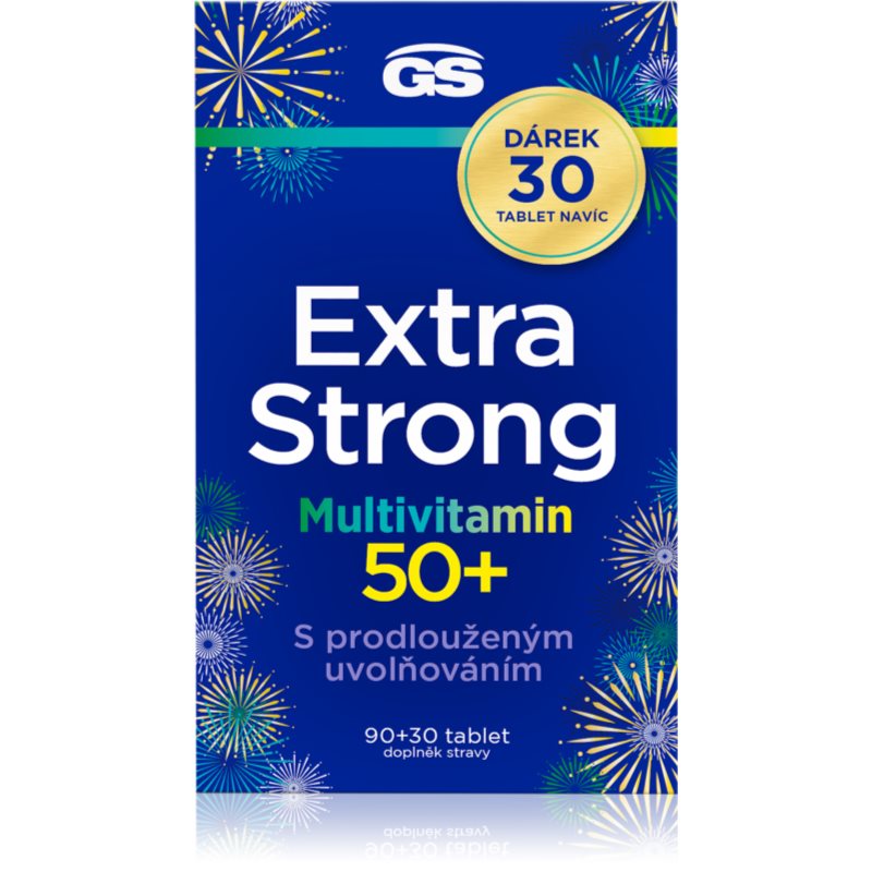 GS Extra Strong Multivitamin 50+ tablety s multivitamínovým komplexom 120 tbl