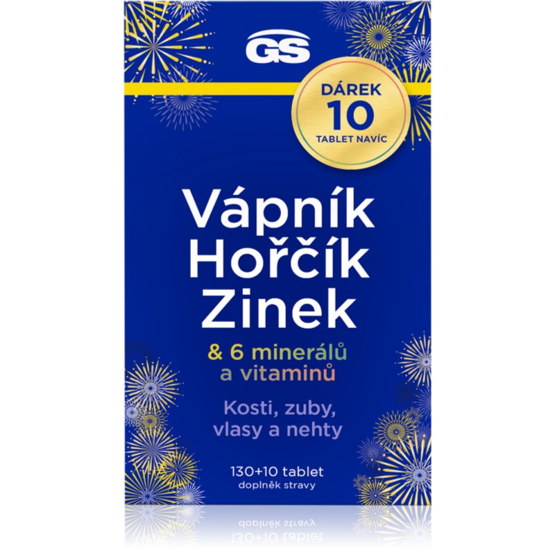 GS Vápník Hořčík Zinek tbl.130+10 dárek